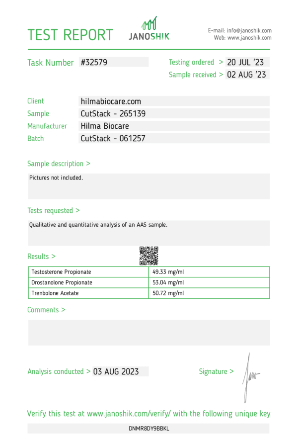 Izvješće o ispitivanju #32579