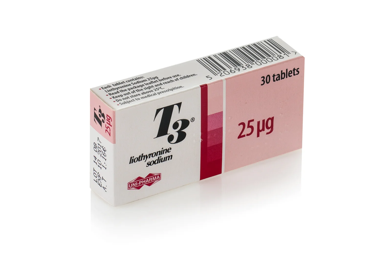 Uni-Pharma T3 30x25mcg