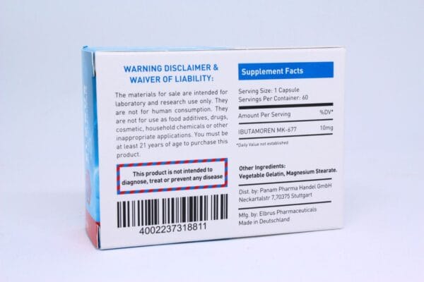 Elbrus Pharmaceuticals MK677 Ибутаморен 2